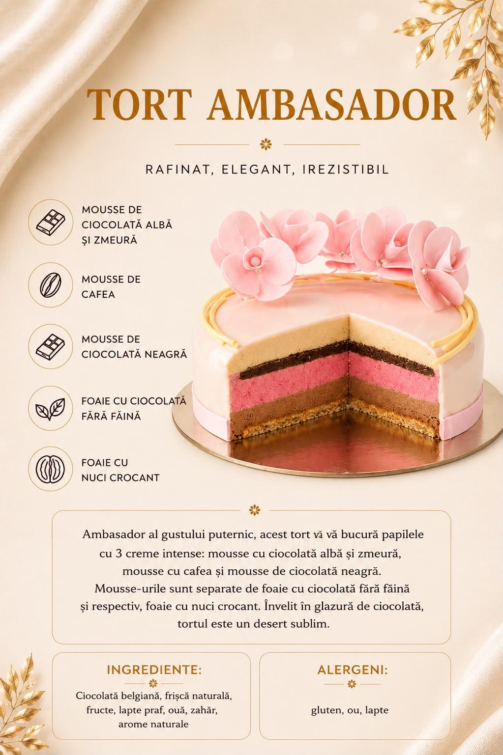 Tort Ambasador — Rafinat, elegant, irezistibil