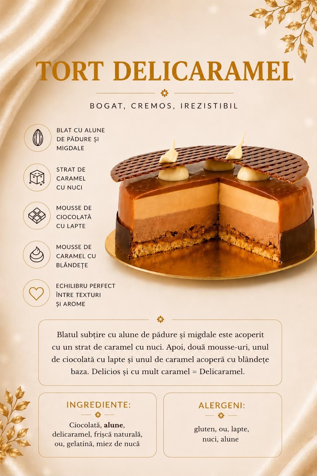 Tort Delicaramel — Bogat, cremos, irezistibil