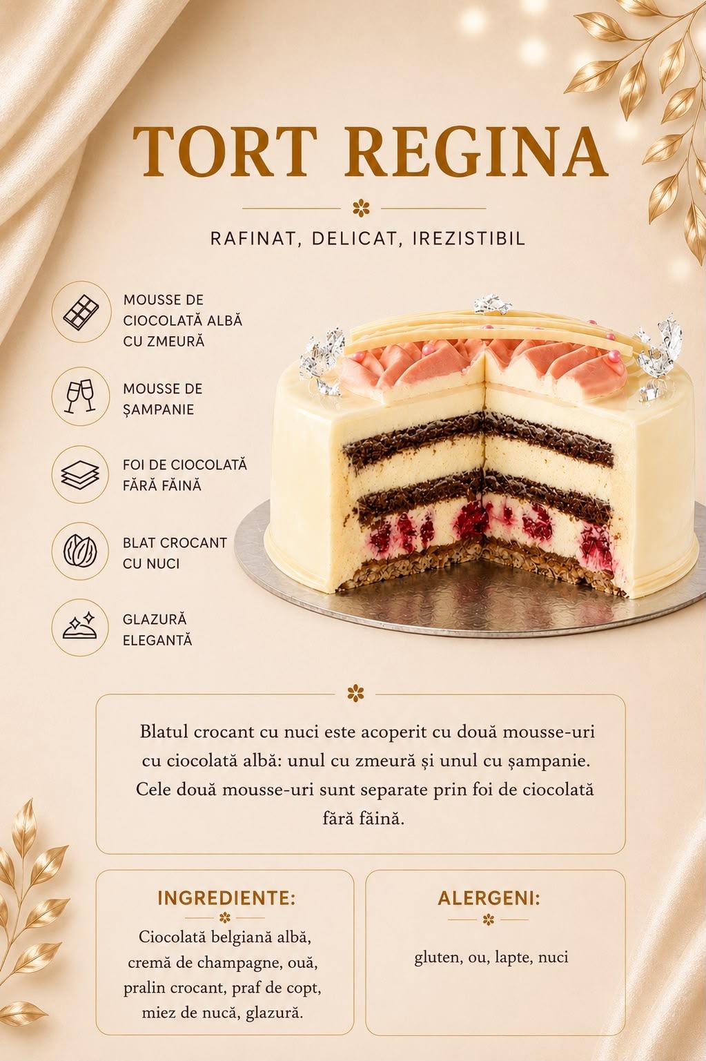 Tort Regina — Rafinat, delicat, irezistibil
